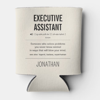 Porta-lata Assistente Executivo Personalizado Divertido
