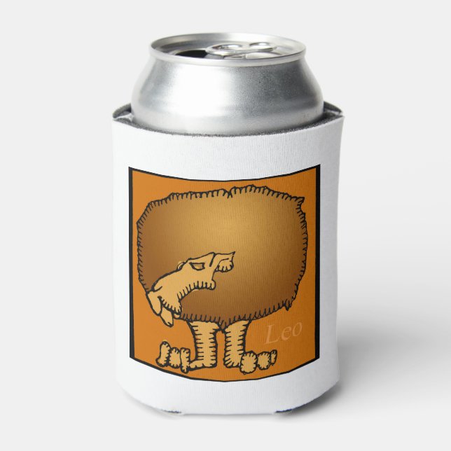 Porta-lata Astrologia Zodiac Leo - Sinal de Aniversário pode  (Can Front)