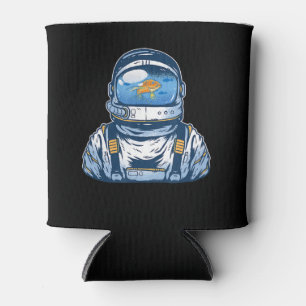 Porta-lata Astronauta Fishbowl Helmet Goldfish Spaceman Suit