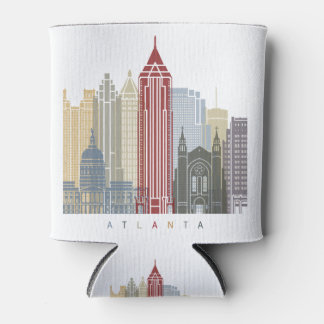 Porta-lata Atlanta skyline poster