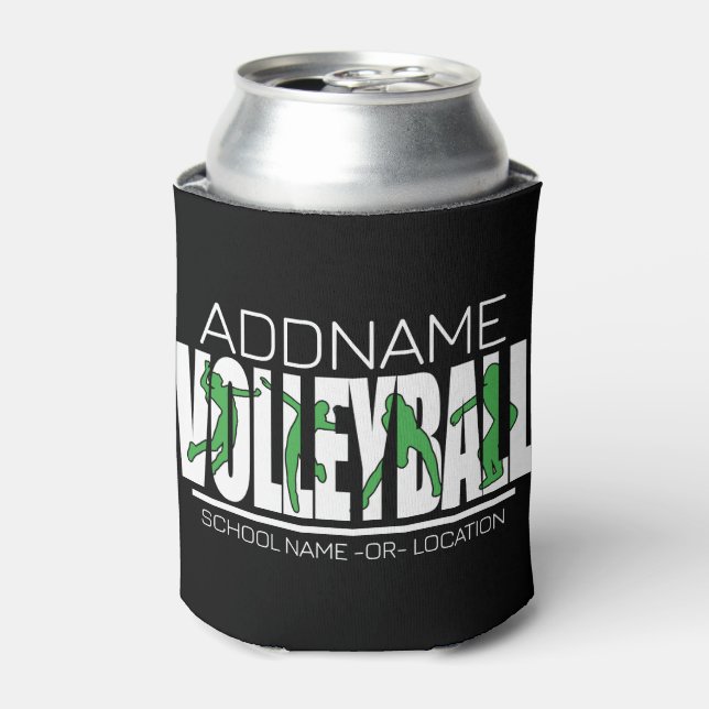 Porta-lata Atleta da Equipe de Volei ADICIONE NOME Melhor Atl (Can Front)