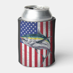 Porta-lata Atum Vintage Pesca Pavilhão Americano
