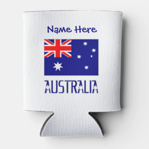 Porta-lata Austrália Bandeira Australiana Azul Personalizado