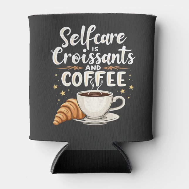 Porta-lata Autoatendimento é Croissant e Cafeine Patesry (Frente)