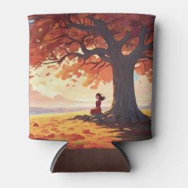 Porta-lata Autumn Tree Prayer Girl