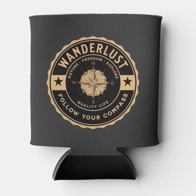 Porta-lata Aventura de Wanderlust - Viagem (Frente)