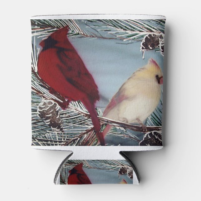 Porta-lata Aves Cardinais (Frente)