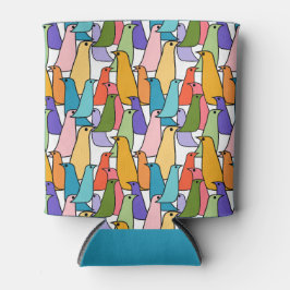 Porta-lata Aves Coloridas