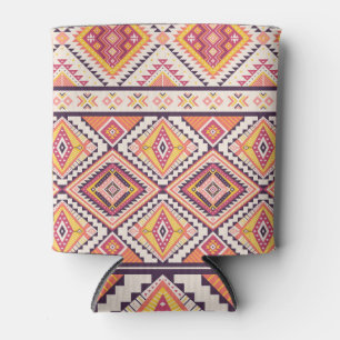 Porta-lata Aztec Tribal Esclarecida Sem Costura
