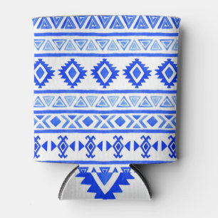 Porta-lata Aztec, um padrão geométrico.