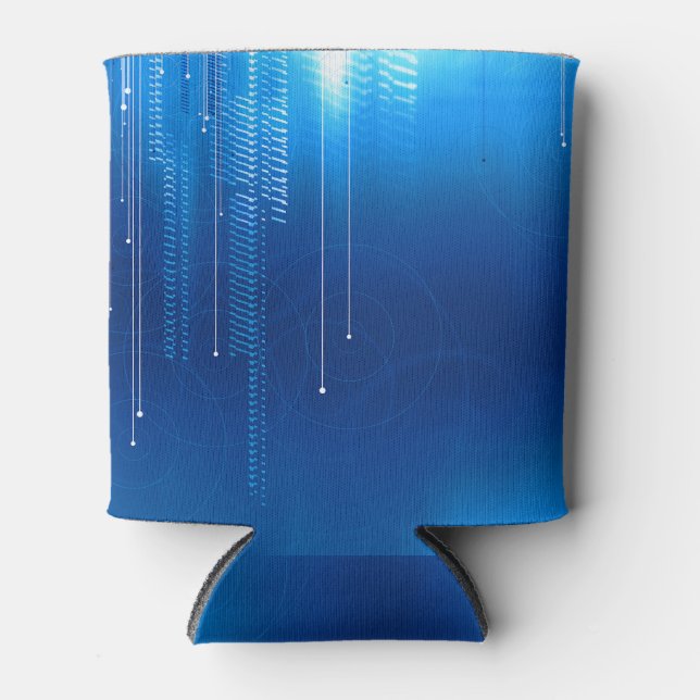 Porta-lata Azul com resfriador linear design (Frente)