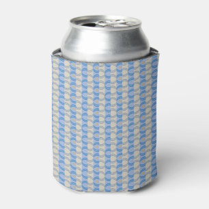 Porta-lata Azul conservado em estoque Tan de Candystripe