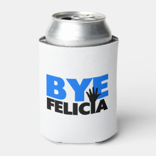 Porta-lata Azul corajoso da onda da mão de Felicia do adeus