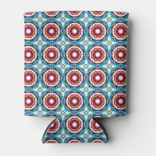 Porta-lata Azul e Brown Summer Beach Design Tropical