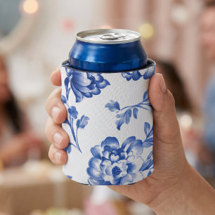 Porta-lata Azul Empoeirado Chinoiserie