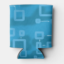 Porta-lata Azul Geométrico