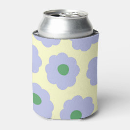 Porta-lata Azul Verde Floral Elegante Refrigerante