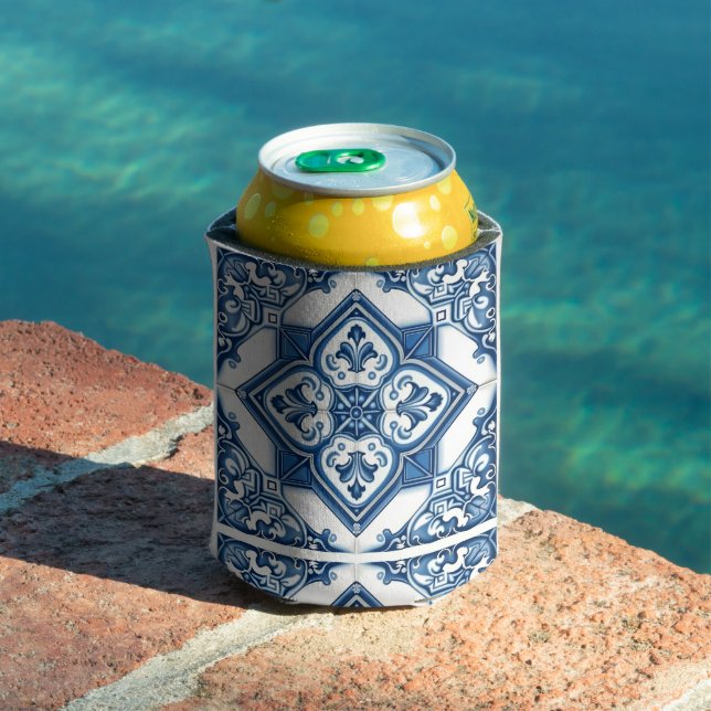 Porta-lata Azulejos do Mediterrâneo, Portugal, Azulejo, Majol (Piscina in situ)