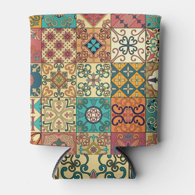 Porta-lata Azulejos Portugueses: padrão uniforme do estilo Az (Frente)