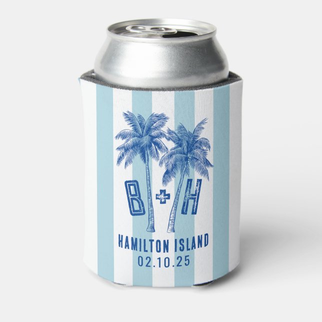 Porta-lata B + H Palm Tree Design Personalizado 02 (Can Back)