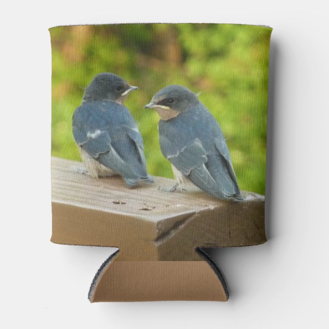 Porta-lata Baby Barn Swallow Nature Bird Foto (Frente)