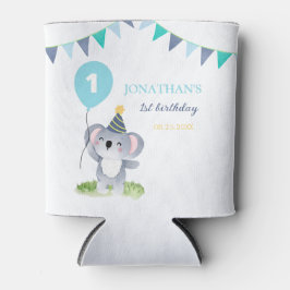 Porta-lata Baby Koala Balloon Party Flag Birthday