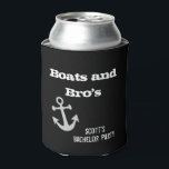 Porta-lata Bachata de Barco e Navegação dos Bros no Lago<br><div class="desc">Este design foi criado através de arte digital. Ele pode ser personalizado clicando no botão personalizar e alterando a cor,  adicionando um nome,  iniciais ou suas palavras favoritas.</div>