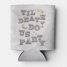 Porta-lata Bachelorette Metálico Glitter Glitter legal Menina