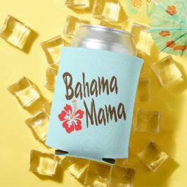 Porta-lata Bahama Mama com flor de hibisco
