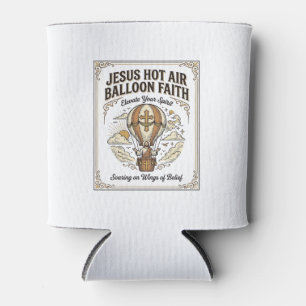 Porta-lata Balão de Ar Quente Jesus Fé Balão de Ar Quente Jes
