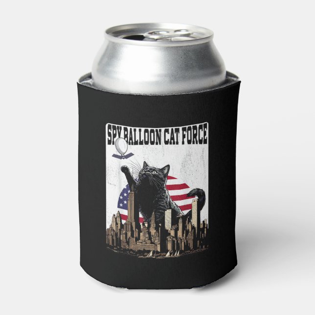 Porta-lata Balão de Spy Gato Engraçado (Can Front)