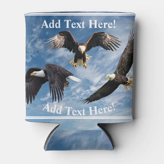 Porta-lata Bald Eagle Soaring (Frente)