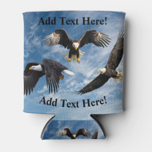 Porta-lata Bald Eagle Soaring Can Cooler