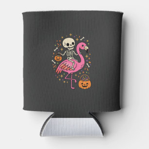 Porta-lata Balde de Doces de Esqueleto de Flamingo de Hallowe