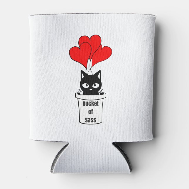 Porta-lata Balde do Gatinho de Sass e da Taça dos Balões mais (Frente)