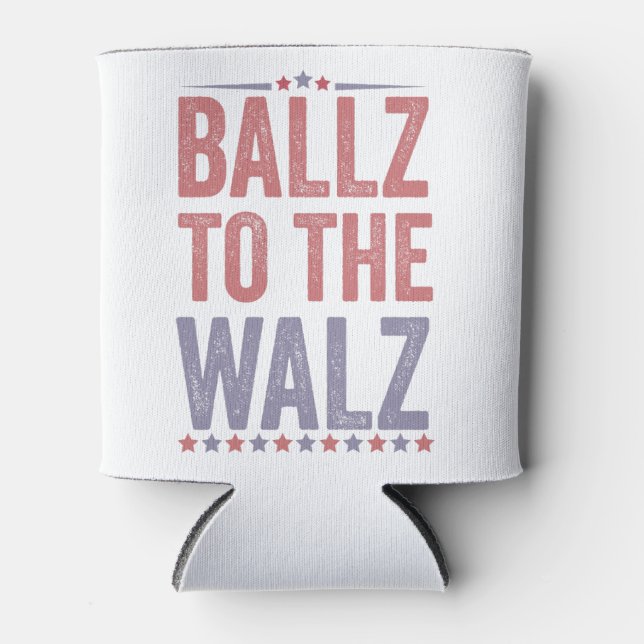 Porta-lata Ballz Para A Eleição Walz Harris Walz 2024 (Frente)