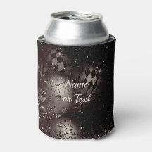 Balões de brilho preto monograma Elegante