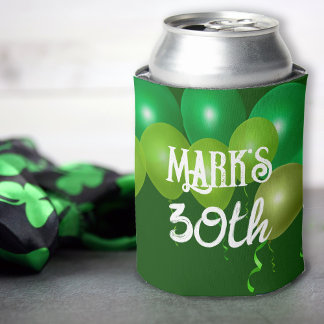 Porta-lata Balões Verdes de Aniversário Irlandeses