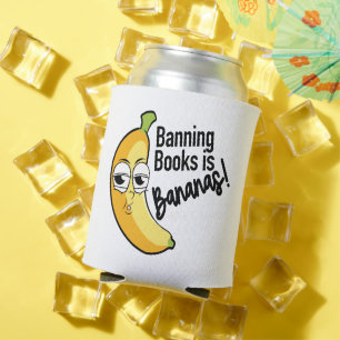 Porta-lata Bananas Cooler Proibição de Livros