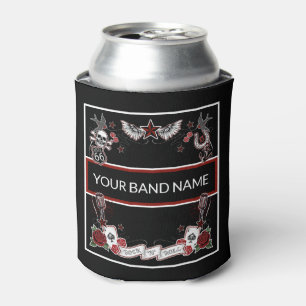 Porta-lata Banda Personalizada Merch Rockabilly Rock & Roll M