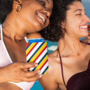 Porta-lata Bandas Diagonais Multicolores