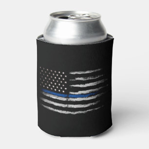 Porta-lata Bandeira American Thin Blue Line