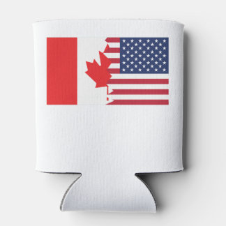 Porta-lata Bandeira Americana Canadense