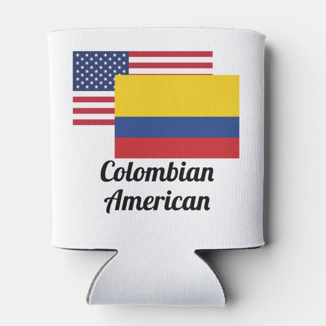 Porta-lata Bandeira Americana E Colombiana (Traseira)