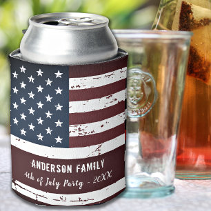 Porta-lata Bandeira Americana Personalizada Patriótica Ameri