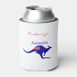 Porta-lata Bandeira Austrália Kangaroo Thunder_Cove