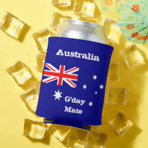 Porta-lata Bandeira australiana e refrigerador de companheiro