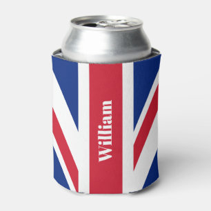 Porta-lata Bandeira Britânica Union Jack Personalizada