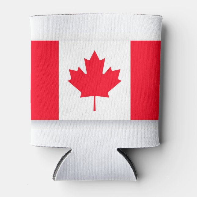 Porta-lata Bandeira canadense. CANADÁ. Patriótica. (Frente)