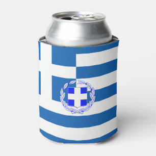 Porta-lata Bandeira casaco de armas da Grécia